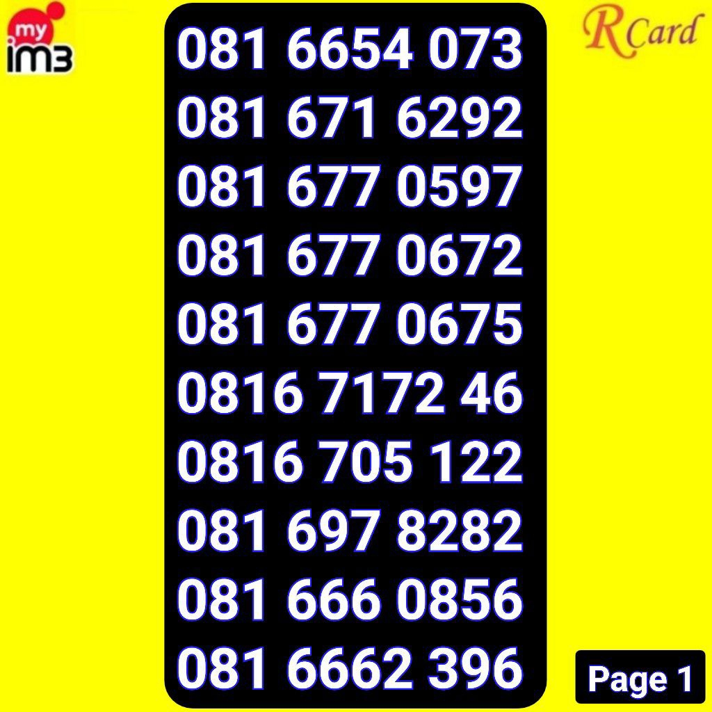 Perdana Nomor Cantik Indosat im3 10 Digit Tahun Rapi 679 1913 1930 1918 679 8679 97 8282 705 122 666