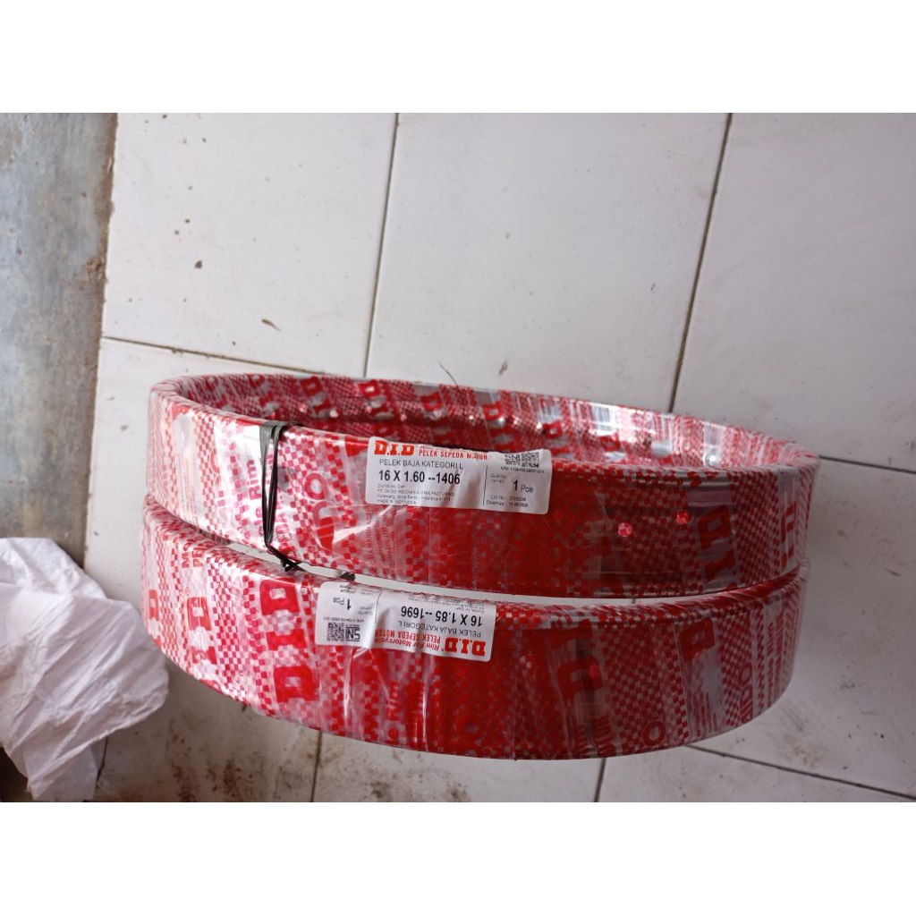 Rim velg 16 lebar 160/185 DID sepeda motor