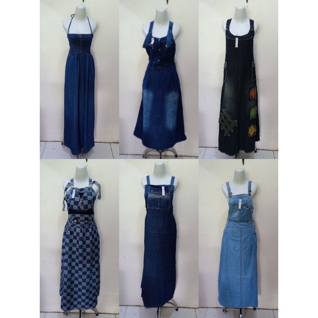 DRESS JEANS PART 1//OVERALL JEANS PART 1//PAKAIAN WANITA