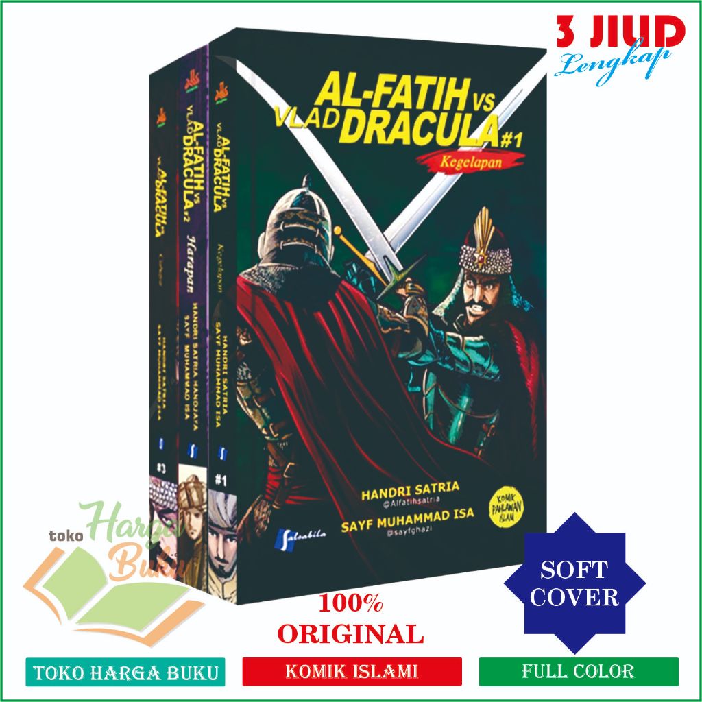 Foto Komik Al-Fatih VS Vlad Dracula Jilid 1 2 3 Lengkap ORIGINAL Full Color Buku Anak Islam Salsabila Pustaka Al-Kautsar