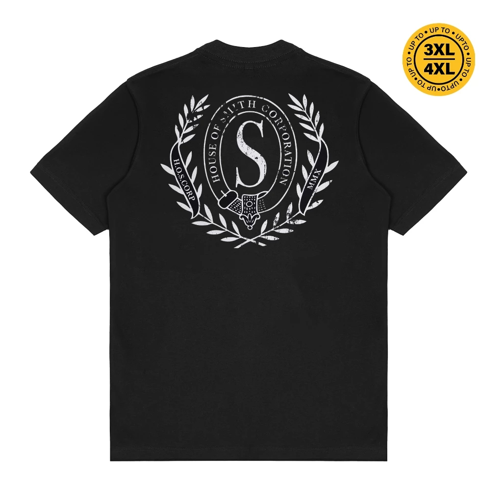 House of Smith Kaos Pria Lengan Pendek - MPNot Ralph Logo Tshirt Black - T Shirt