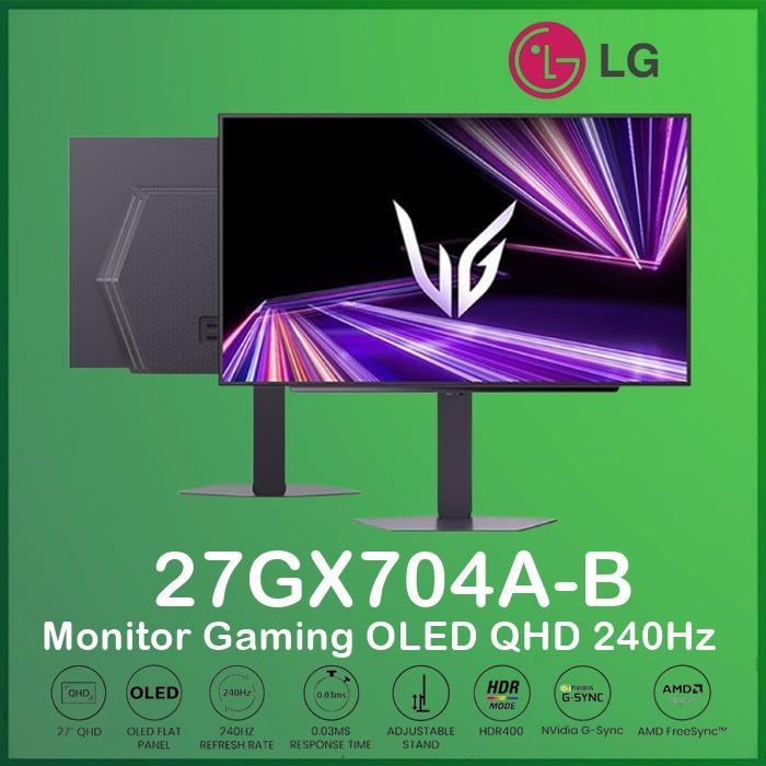 Monitor LG UltraGear 27GX704A-B Monitor Gaming 27" OLED QHD 240Hz 0.03ms HDMI 2.1 G