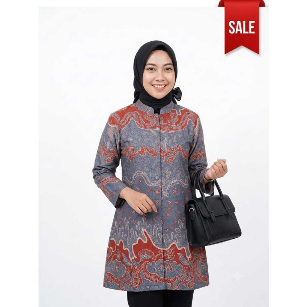 Blouse batik | seragaman batik | batik wanita | batik doby