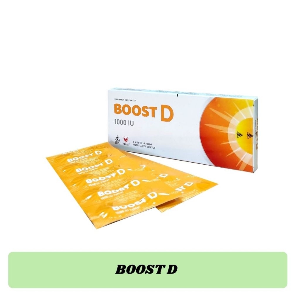 Boost D3 - 1000iu dan 5000iu Box Isi 30 Tablet