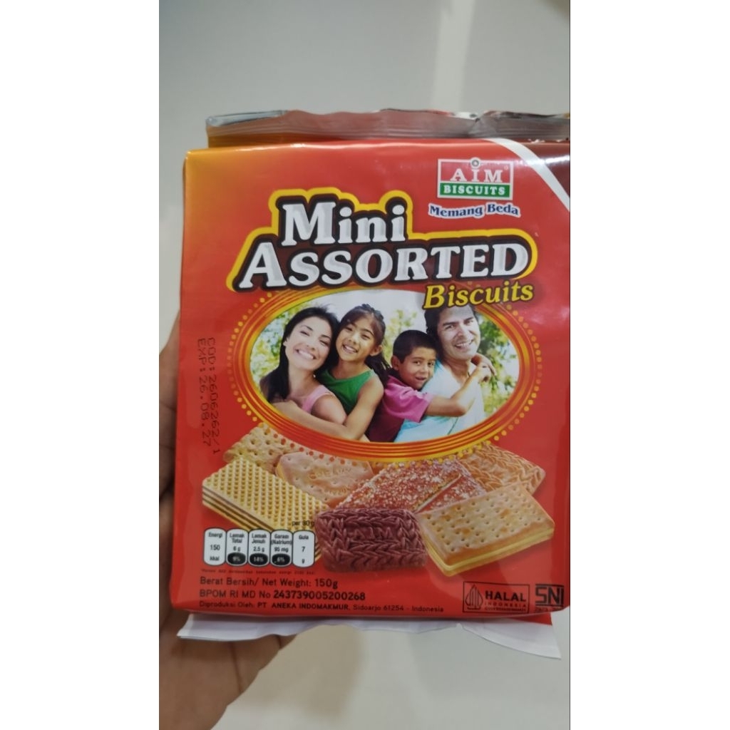 BISKUIT AIM MINI ASSORTED 150gr / Assorted Biskuit