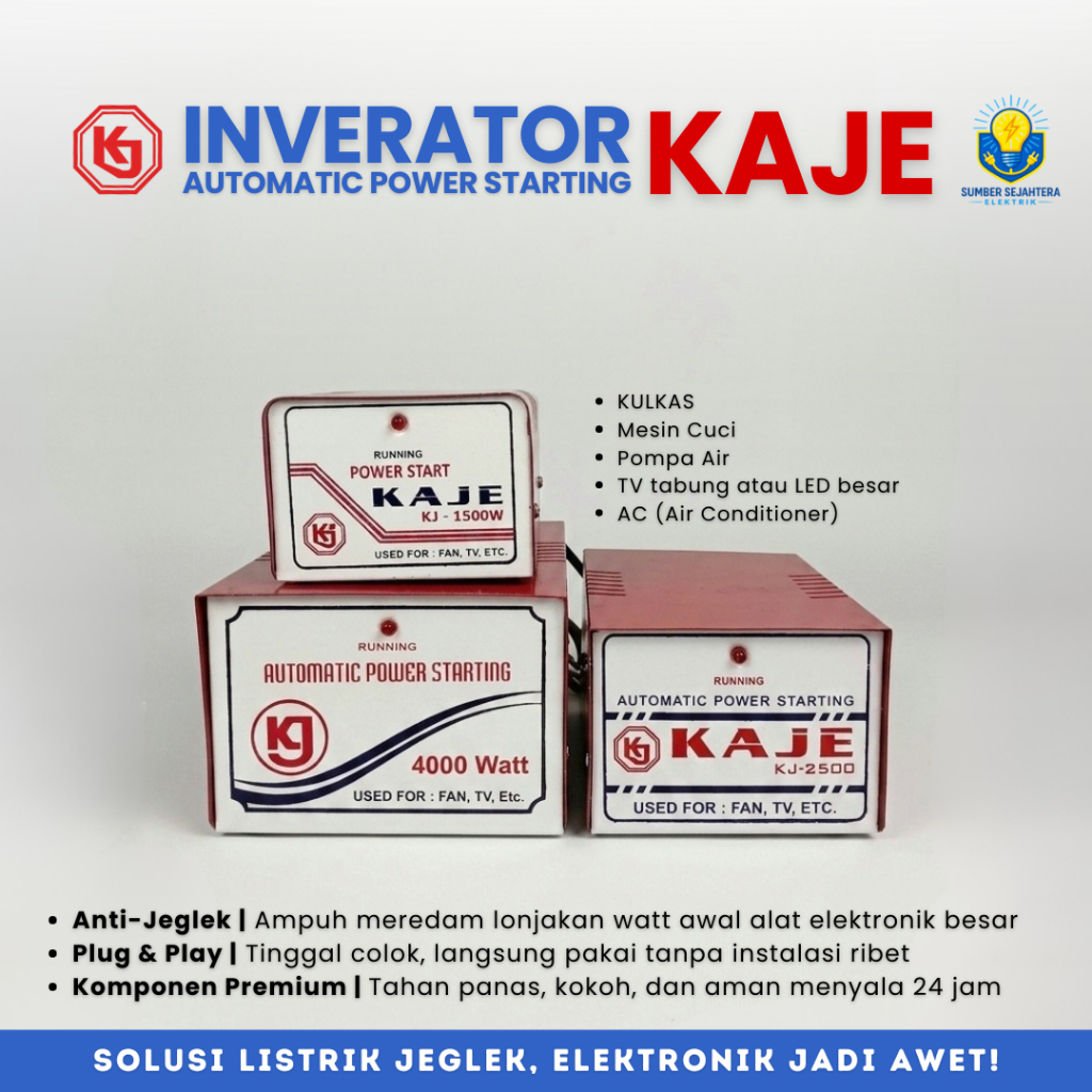 Inverator Kaje KJ-1500 KJ-2500 1500W 2500W Power Start Input AC 110-220V Output Max 2500W