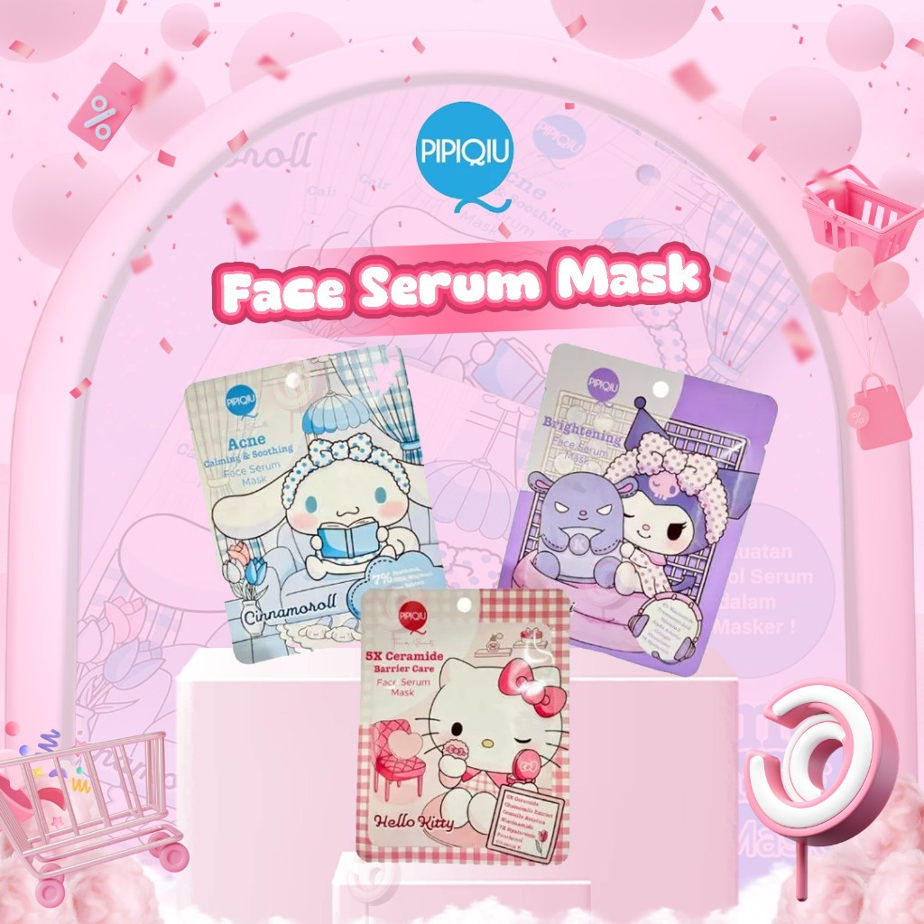 PIPIQIU FACE SERUM MASK SANRIO