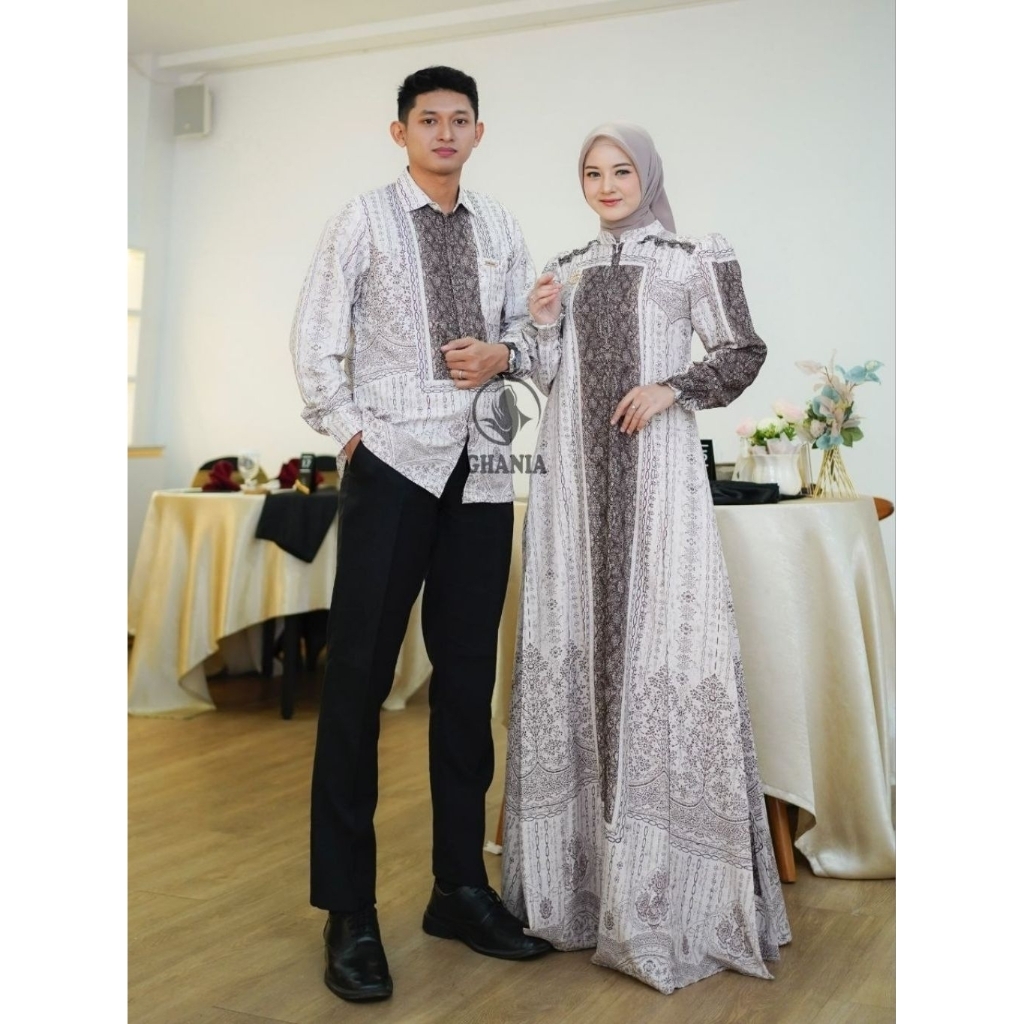 Ghania Dress Terbaru // Gamis Ghania // Ghania Couple