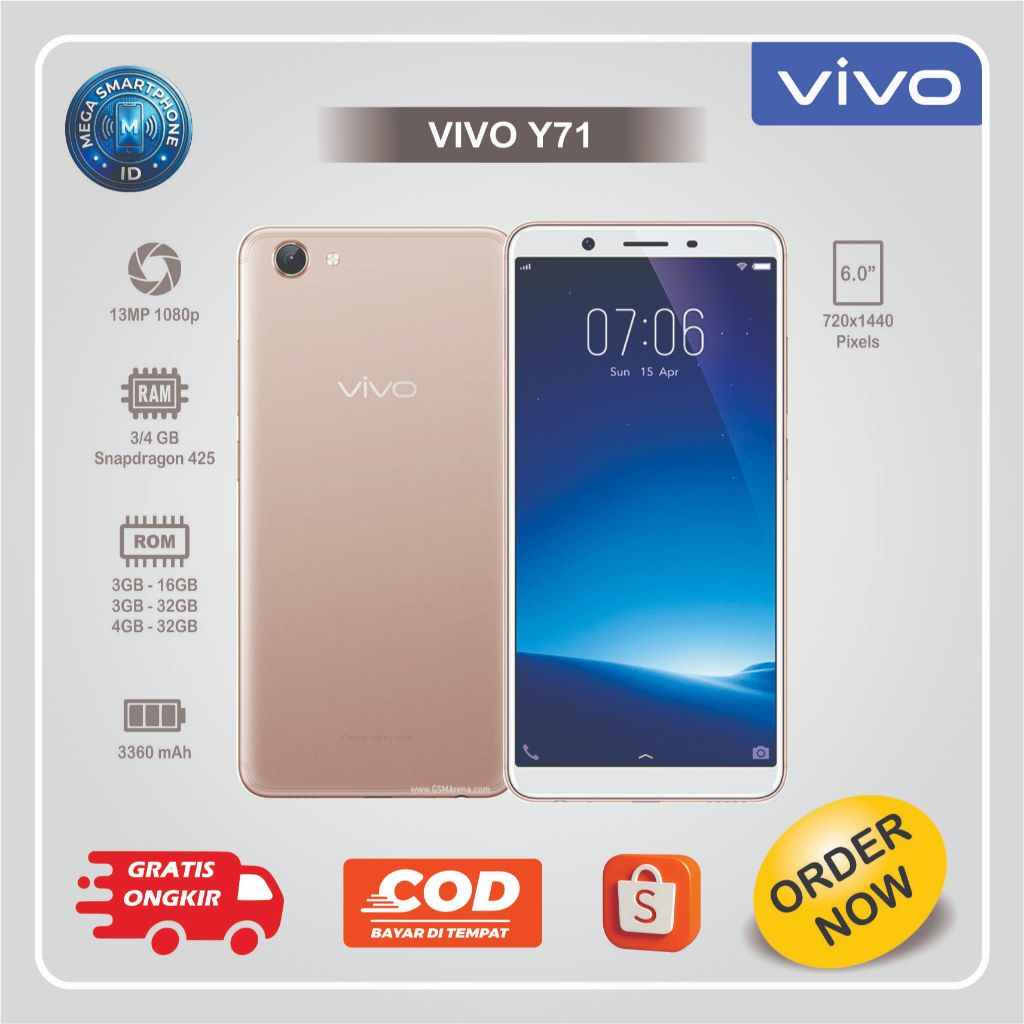 VIVO Y71 | HP Second batangan