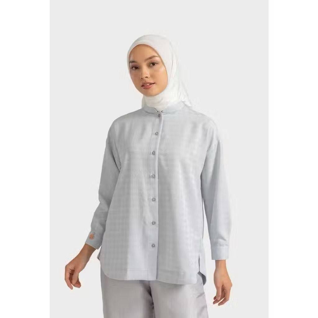Amna Top Ria Miranda Monogram Kemeja Ria Miranda RM