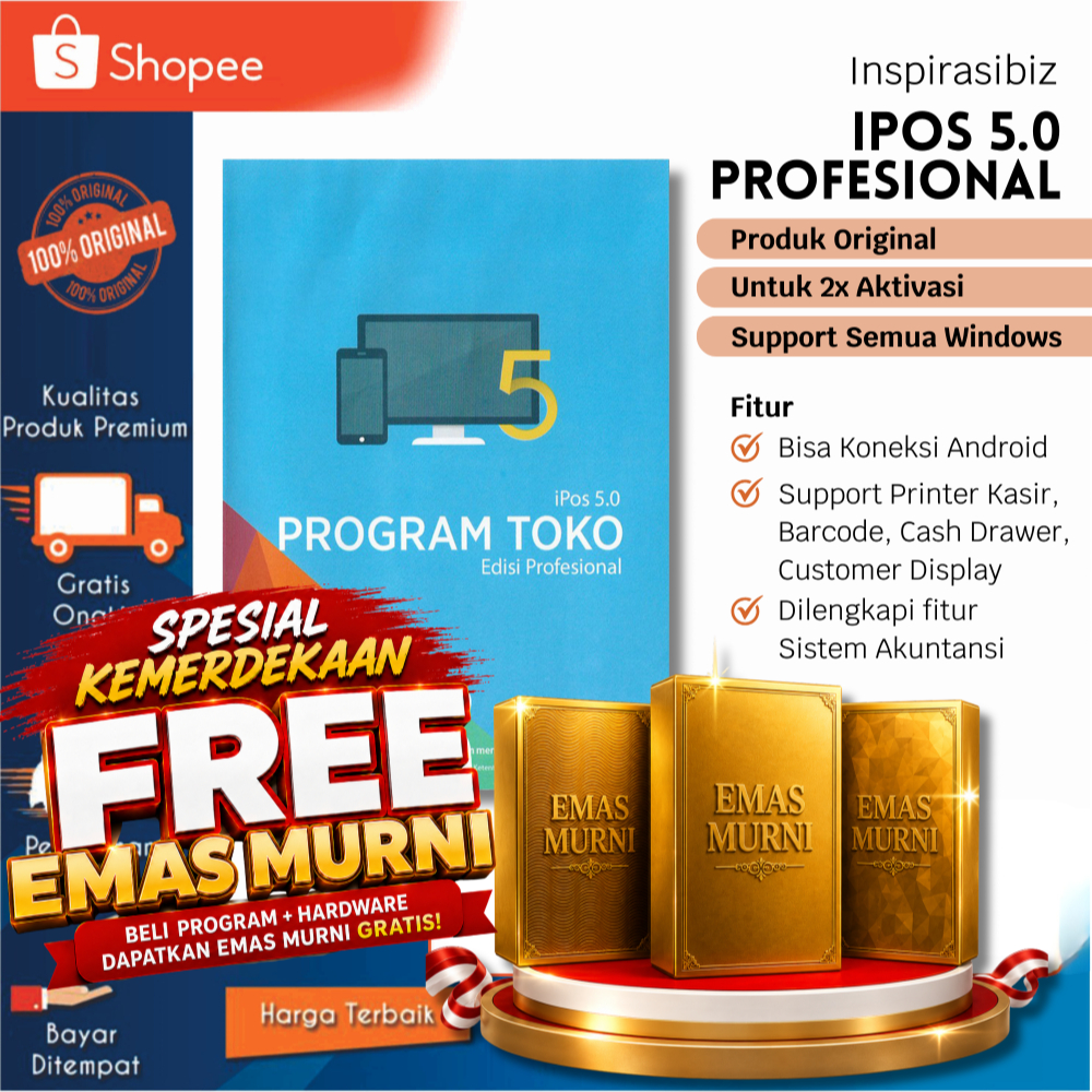 Program Kasir Toko IPOS 5 Profesional | Program Kasir IPOS 5 | Program Kasir Toko Sembako | Program 