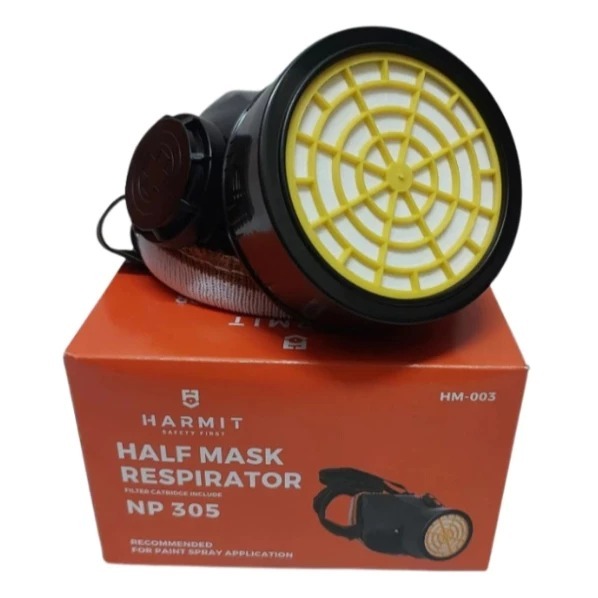 Masker Respirator NP 306 Half Mask Double Filter /Masker Harmit NP305 + FILTER