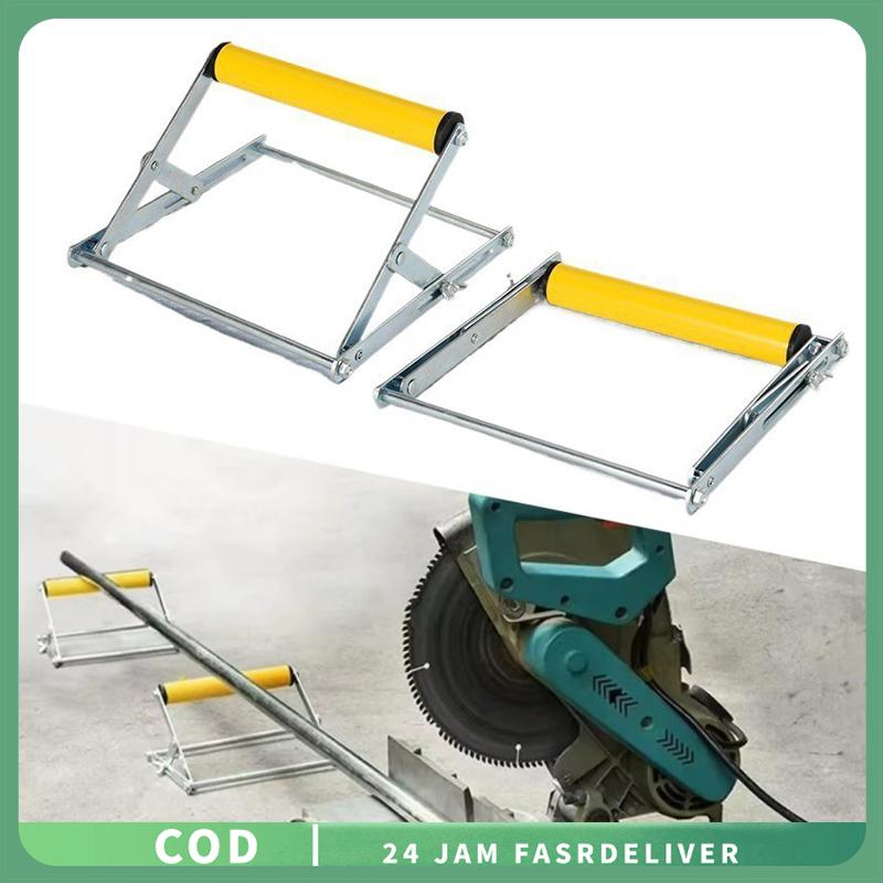 20cm Height Table Saw Stand Baja Tahan Karat Cutting Machine Support Dapat Disesuaikan Dudukan Gerin