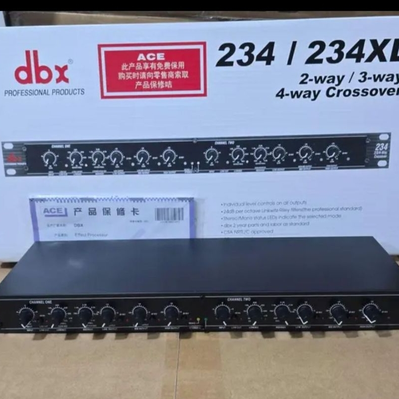 DBX Crossover aktif dbx234xl/DBX234XL / 234XL / 234 XL DBX GRADE A