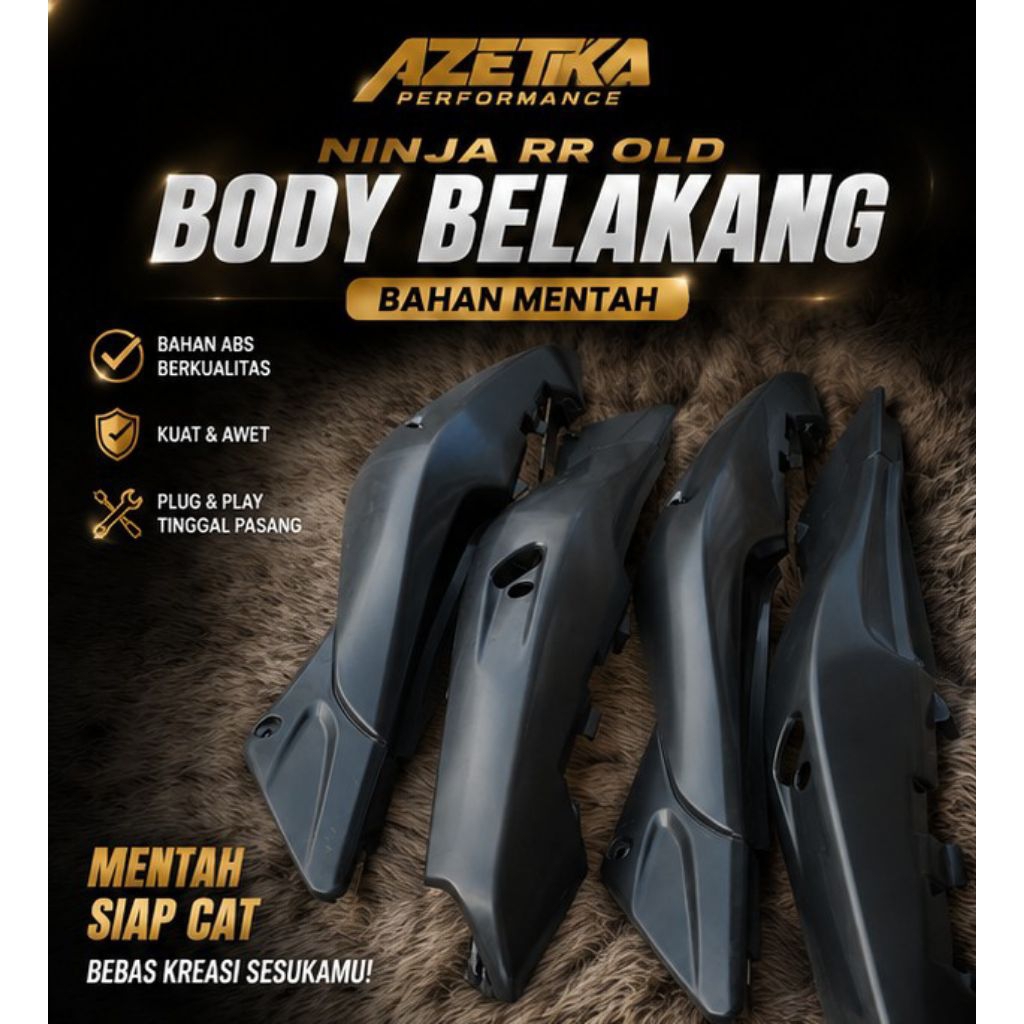 Body Belakang Ninja RR Old/Bahan Mentah Body Belakang Ninja RR Old/Body Belakang Ninja RR