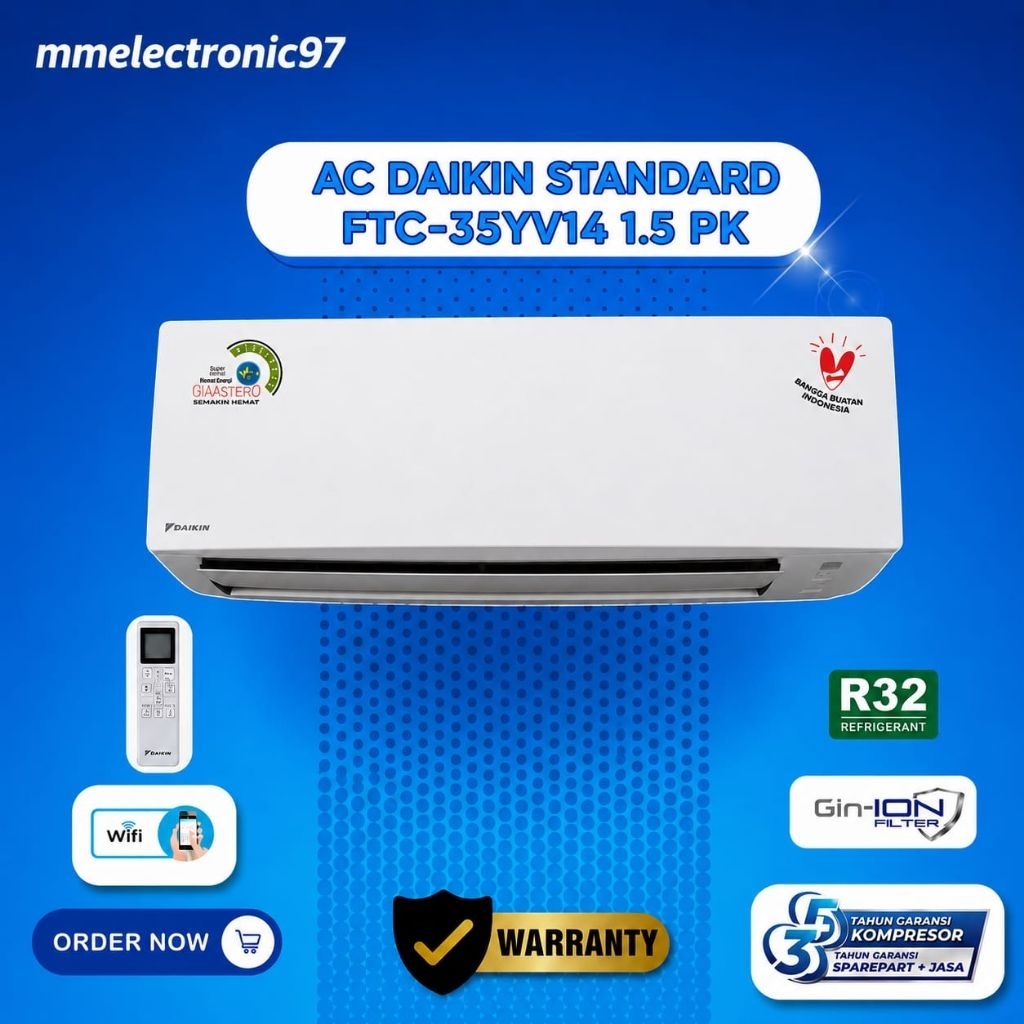 DAIKIN - AC SPLIT STANDARD 1.5PK - STC35YV