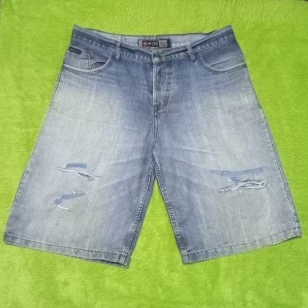 Preloved Celana Pendek Jeans Pria Second AMOR JEANS Model Sobek Sobek (UKURAN BACA DESKRIPSI)