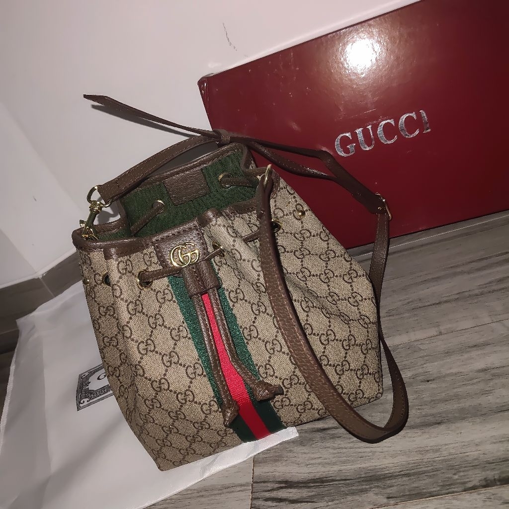 LATTE | GCC Ophidia Small Bucket Bag signature gg 1:1