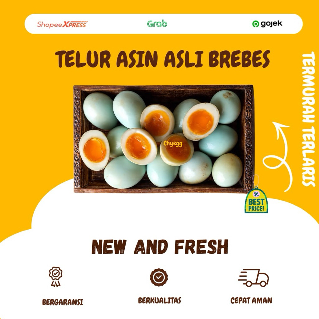 [DEPOK] TELUR ASIN MATANG ASLI BREBES PREMIUM MASIR