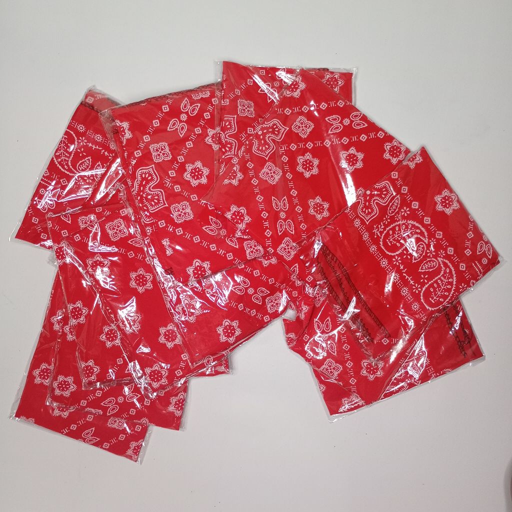 Slayer Bandana merah motif batik murah