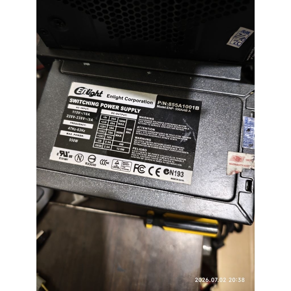 Psu Enlight 500w/550w