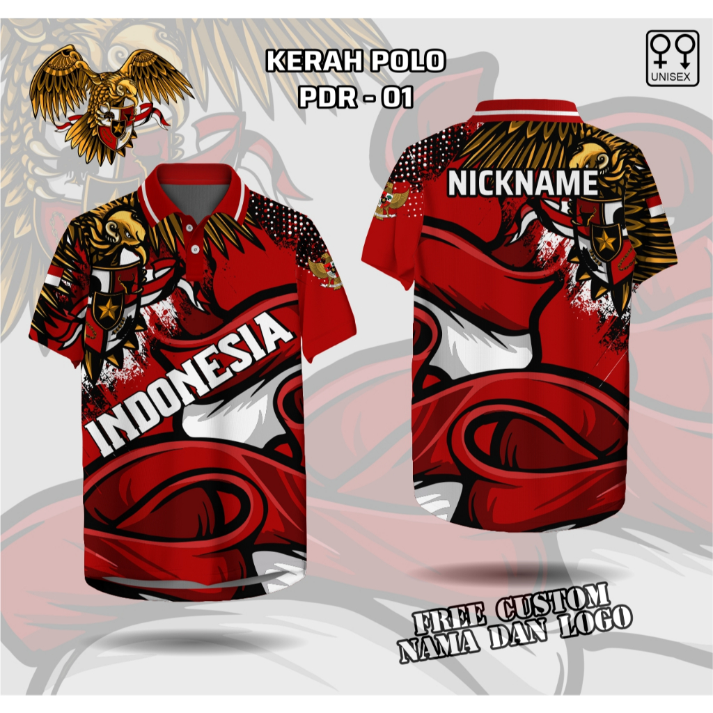 jersey garuda indonesia terbaru jersey polo garuda merah putih kaos garuda custom nama logo