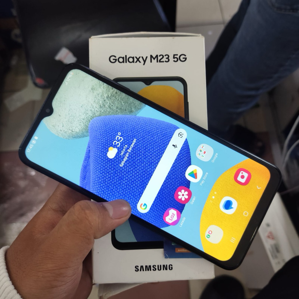 Samsung m23 5g ram 6/128 second fullset original