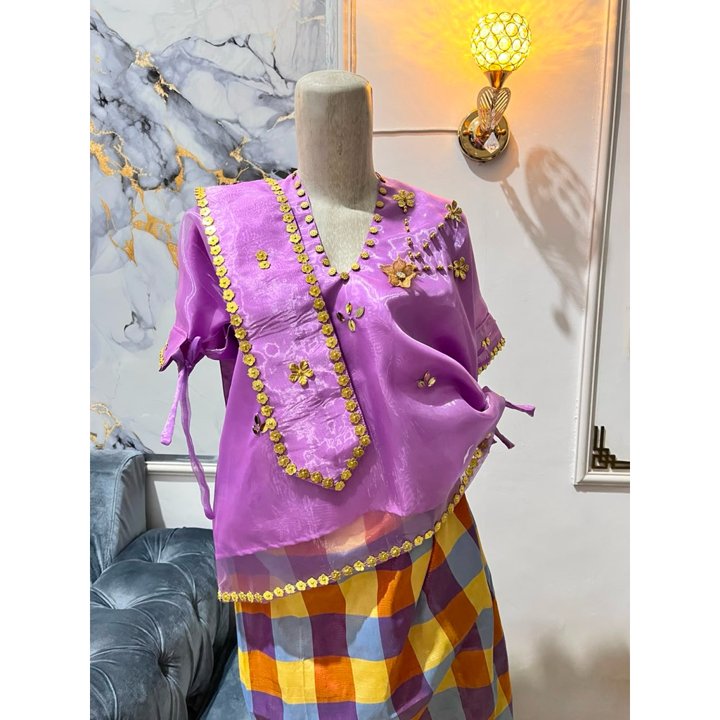 BAJU BODO ADAT/PESTA ANAK LILAC 5-15 TAHUN