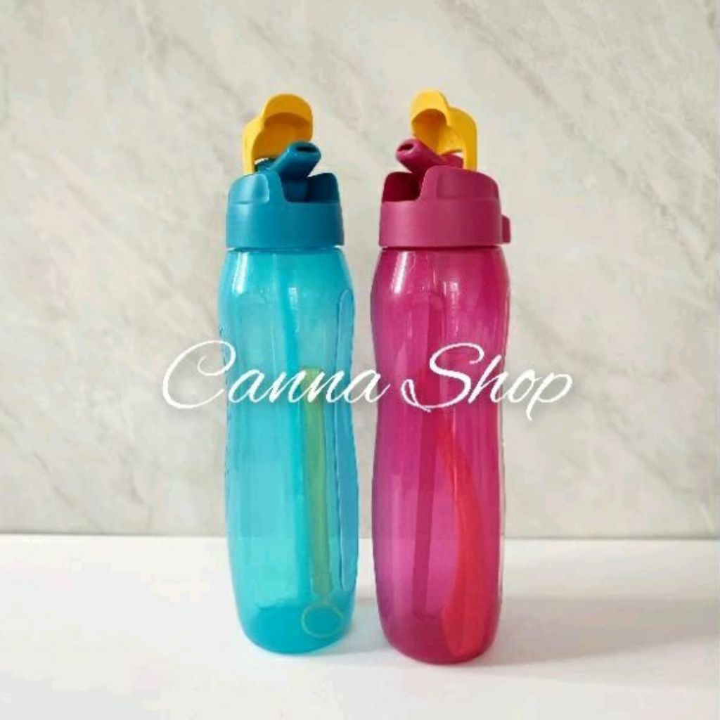 eco botol straw 750ml botol minum tupperware botol minum sedotan