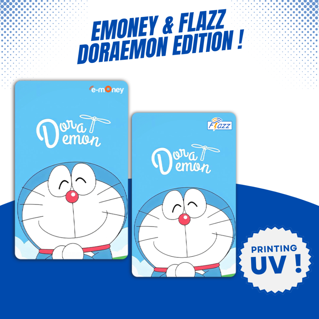 Custom Kartu Doraemon - Support NFC - Kartu Emoney Flazz Gen 2 Support NFC