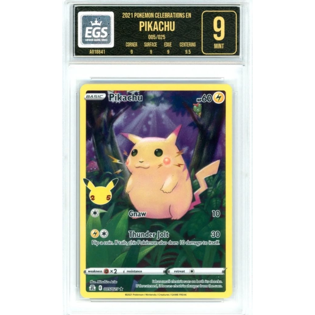 Pikachu 005/025 Pokemon Celebrations EGS 9