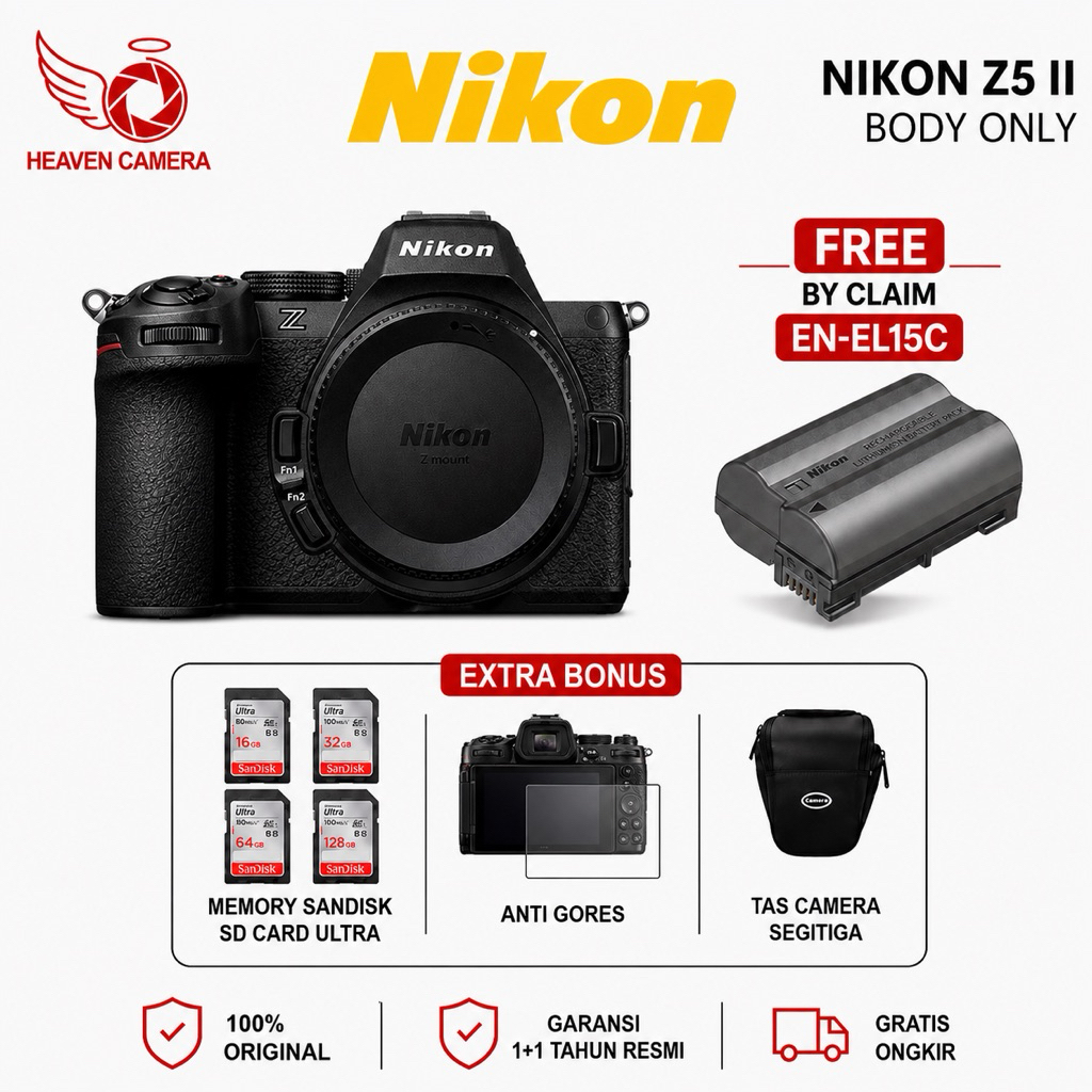 NIKON Z5 II BODY ONLY MIRRORLESS / NIKON Z5 MARK II BODY ONLY / NIKON Z 5 MARK II BODY