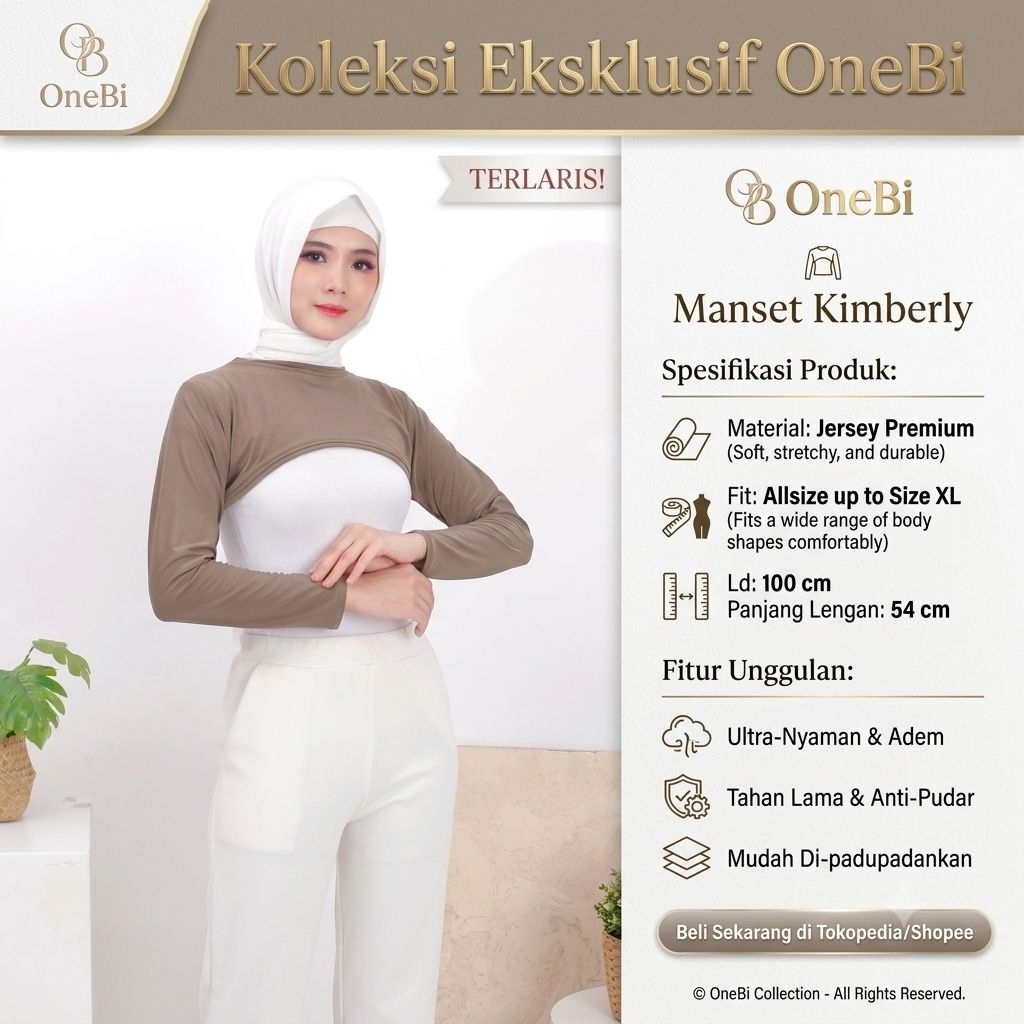 Manset Kimberly Hansock Spandek Jersey Manset Sambung Balero Baju Manset Lengan Panjang Terbaru Size