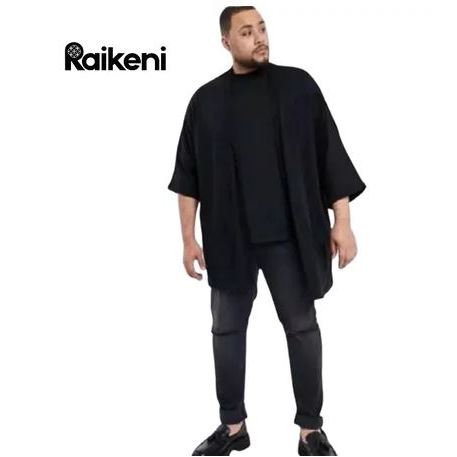 RAIKENI Kimono Jepang JUMBO | Kimono Jaket Extra Size Etnik | Cardigan XXL XXXL | Kimono Big Size