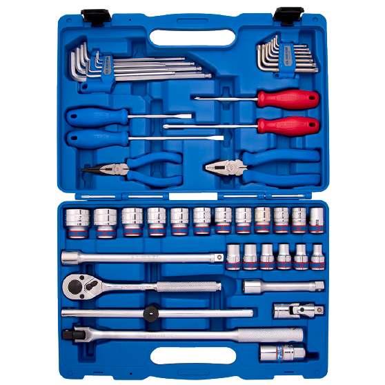 KING TONY 4547MR 47PC.1/2"DR.TOOL SET 6PT METRIC CHROME