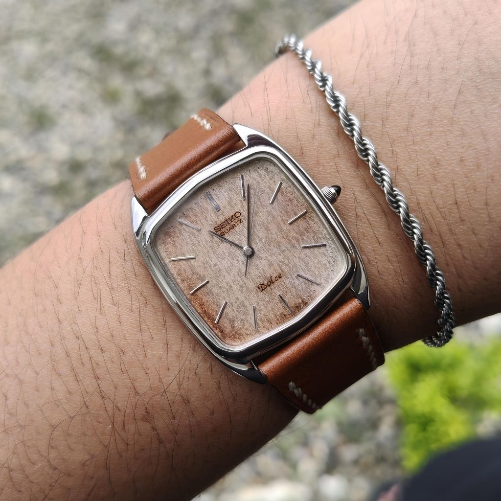 Vintage Watch Seiko Tank Snowflake Dial Ref. 6030-5250 Cal. 6030 Quartz