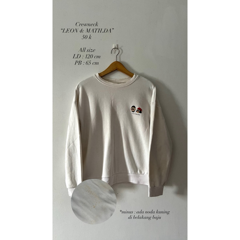 (PRELOVED) Crewneck Brand LEON & MATHILDA