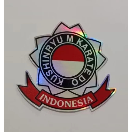 Stiker Hologram Laminasi Glossy Logo KKI / KARATE DO INDONESIA