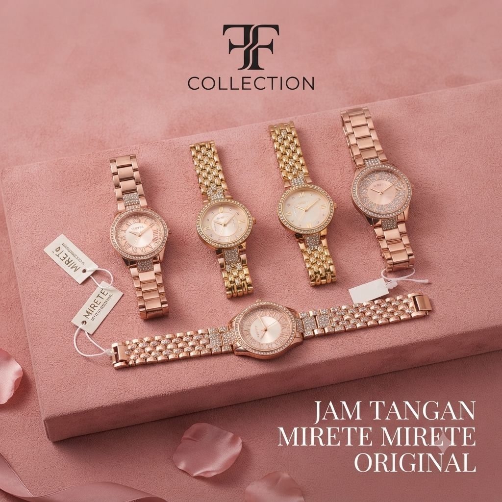 FF Jam tangan wanita rantai rante  original  wanita mirete water resistant stainlless steel swarovsk