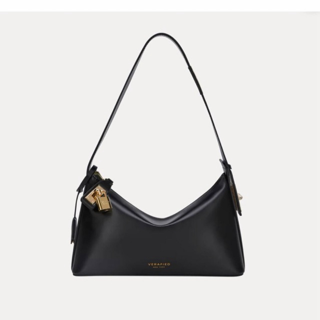 Verafied gold black hobo bag by vera wang
