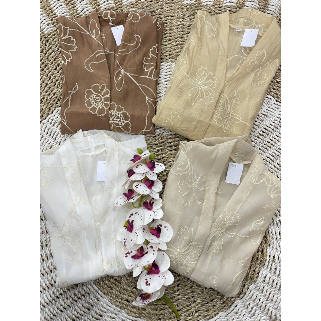 READY KEBAYA PAPER SILK KANCING MUTIARA