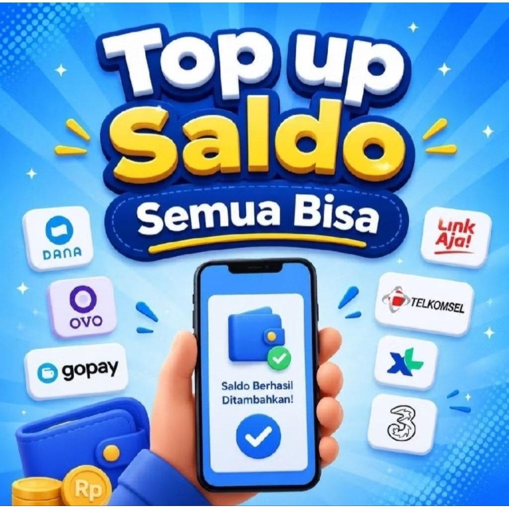 TERPERCAYA!! TOP SALDO UP KREDIVO SALDO/PULSA ALL OPERATOR 500K-30JT TERMURAH Pulsa xl indosat As