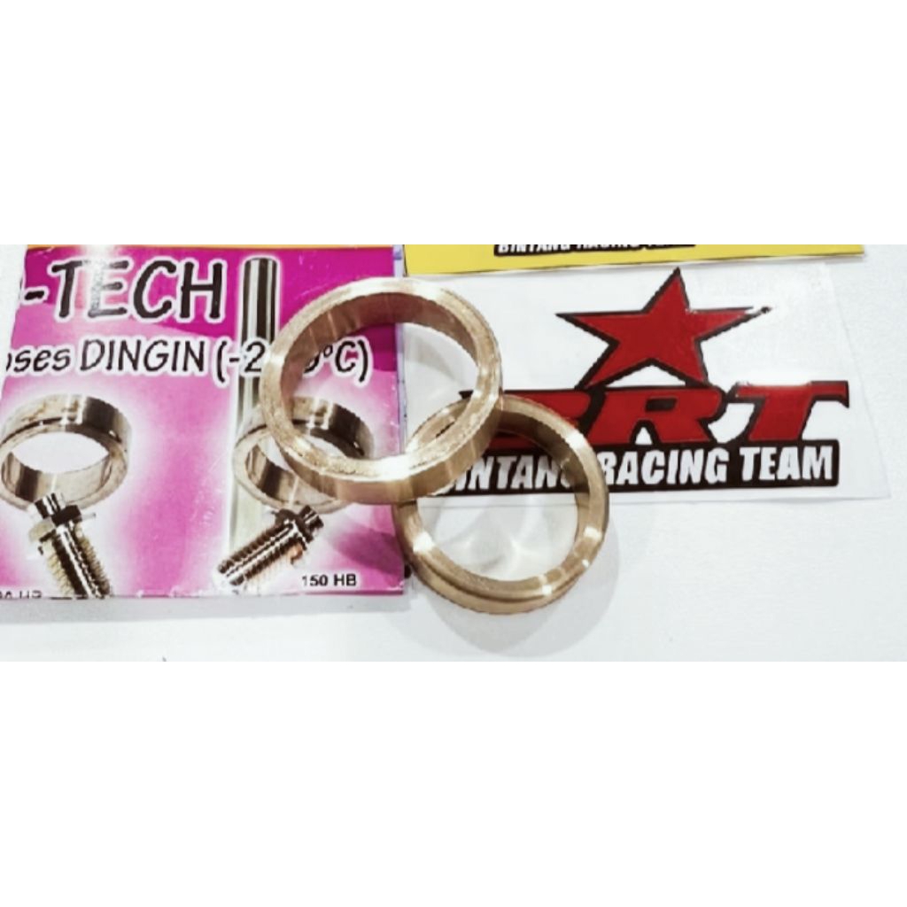 1set isi 2pcs seting klep in 23,7 .ex 21,2 nikel albronze premium motor satria Fu dll