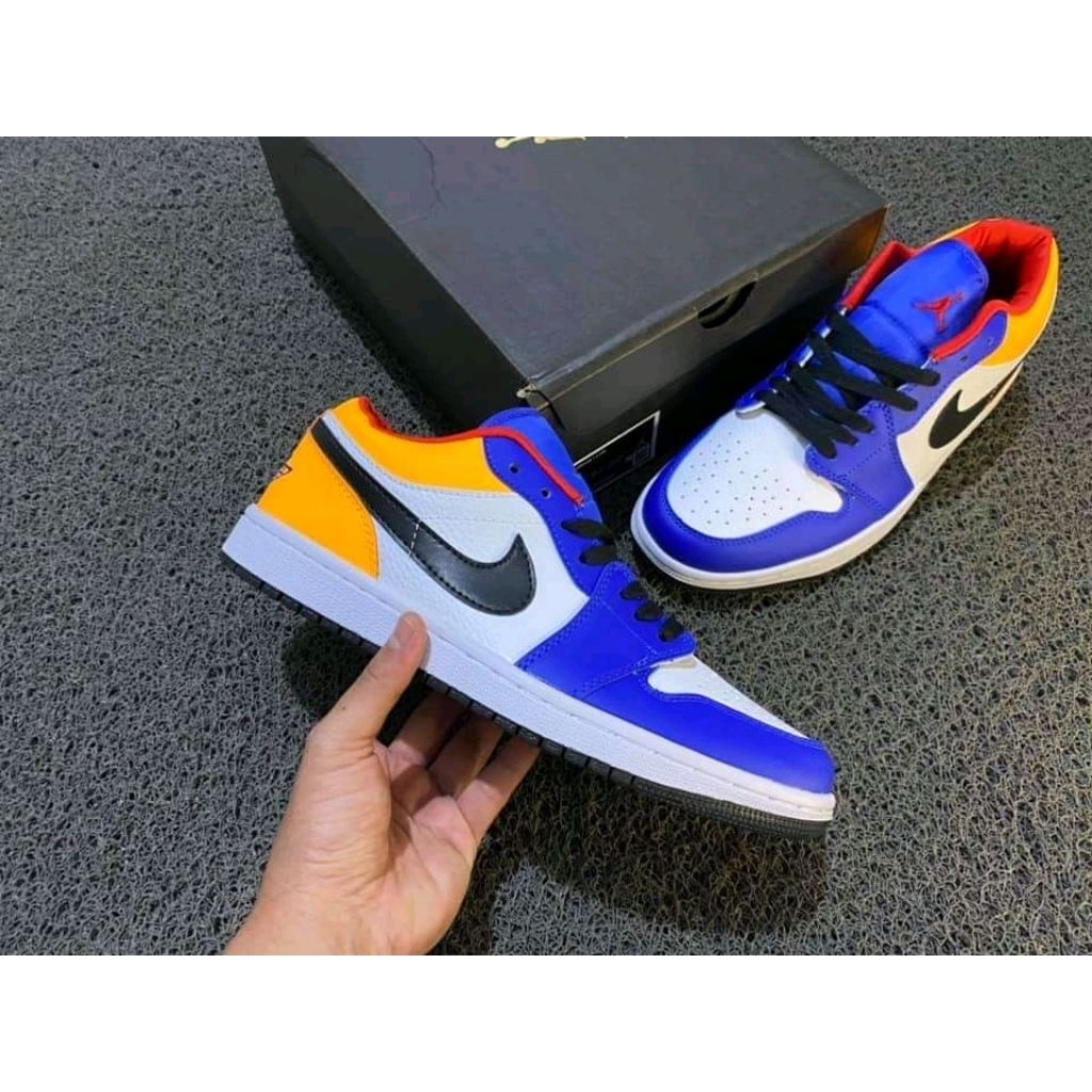 Jordan 1 Low Royal Yellow Blue