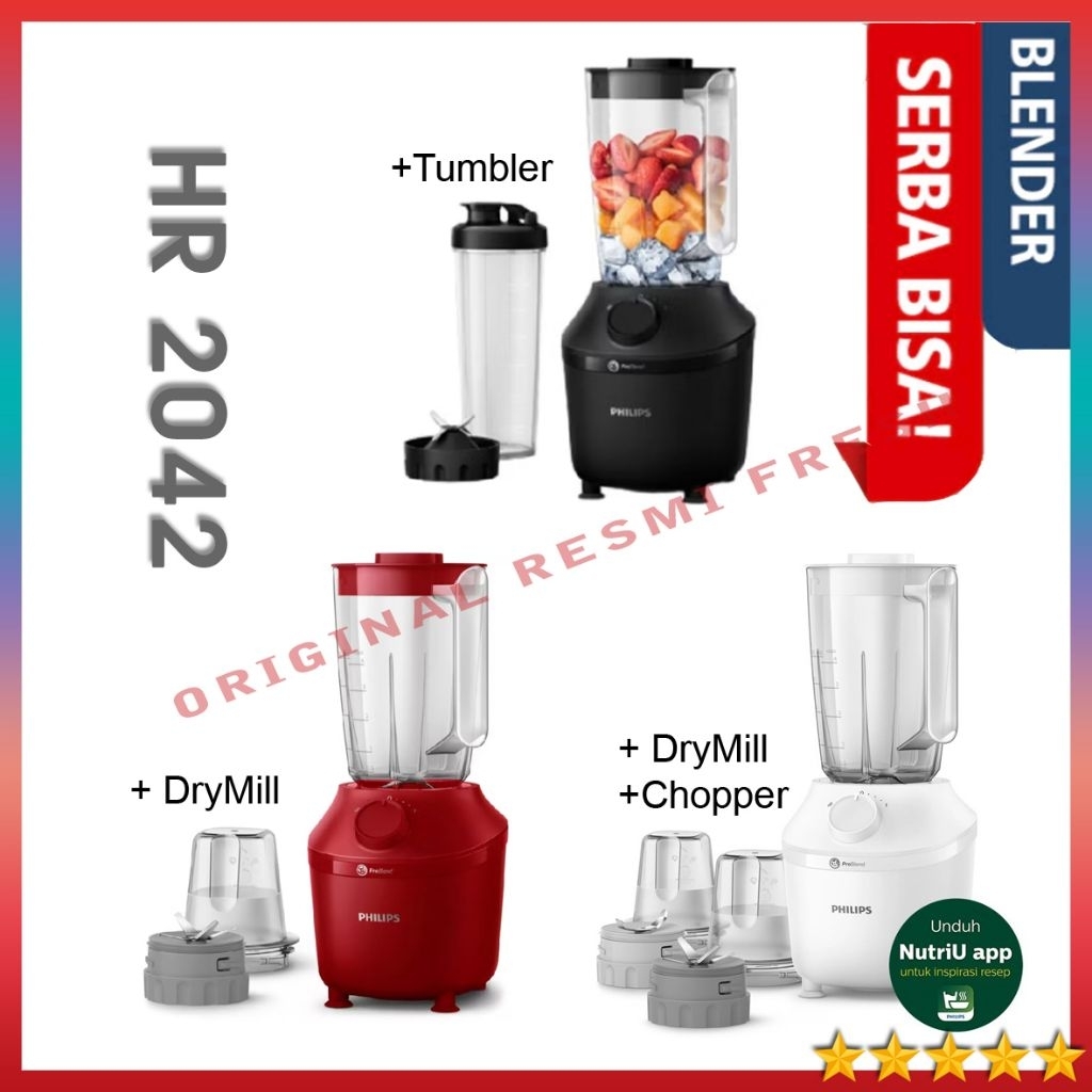 PHILIPS Blender Plastik HR2042 Series ProBlend