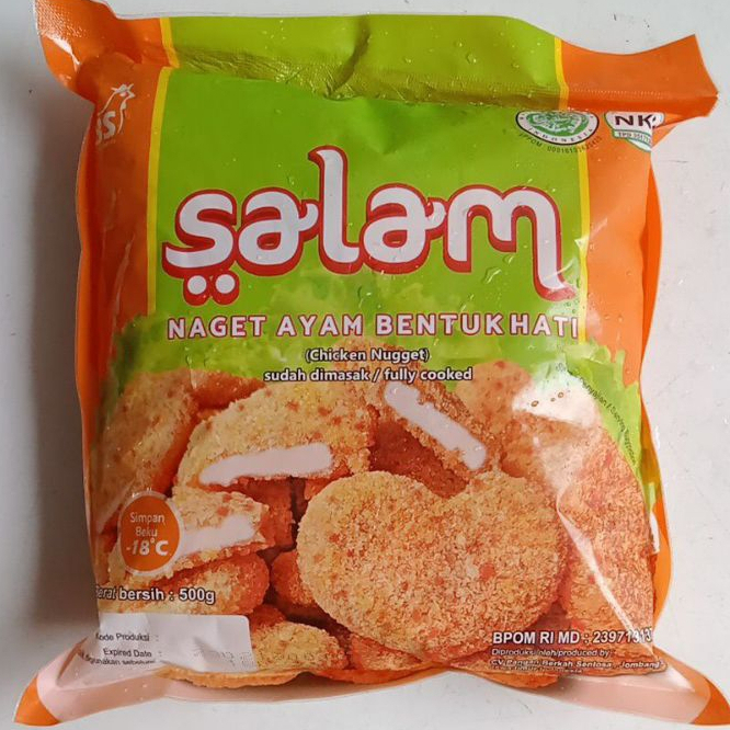 Nugget Ayam Salam Bentuk Love HATI 500gr