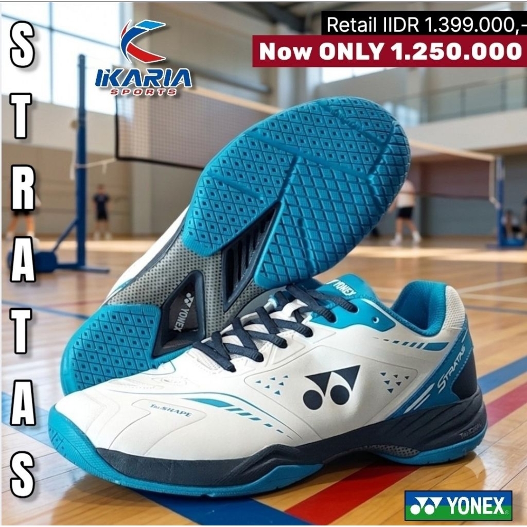 SEPATU BADMINTON YONEX STRATAS ORIGINAL 100%