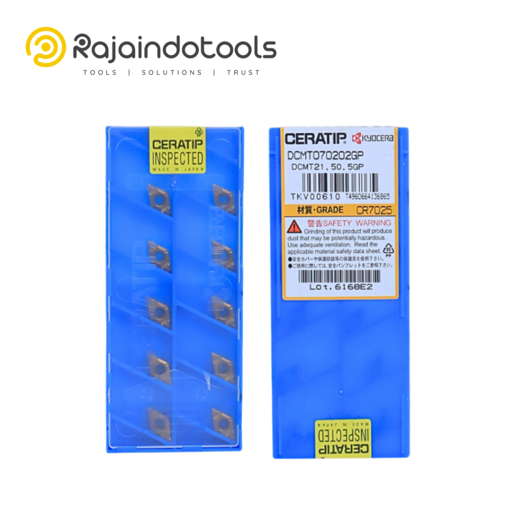 Carbide Turning Kyocera DCMT 070202 GP CR7025 Guarantee By Official Distributor
