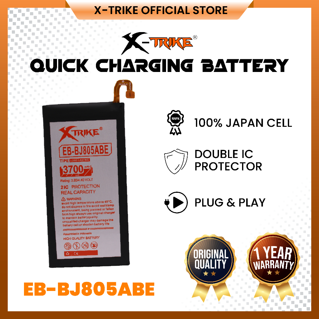 XTRIKE Baterai Samsung Galaxy A6 Plus A605 - J8 Plus J805 Double Power