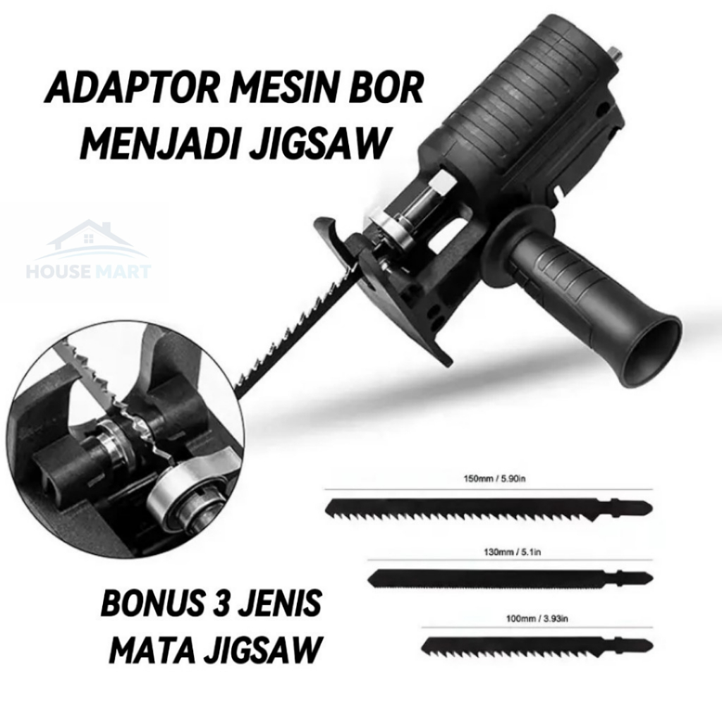 ADAPTOR MESIN JIGSAW/ADAPTOR MESIN BOR JADI MESIN JIGSAW MESIN BOR MENJADI MESIN GERGAJI TANGAN KAYU